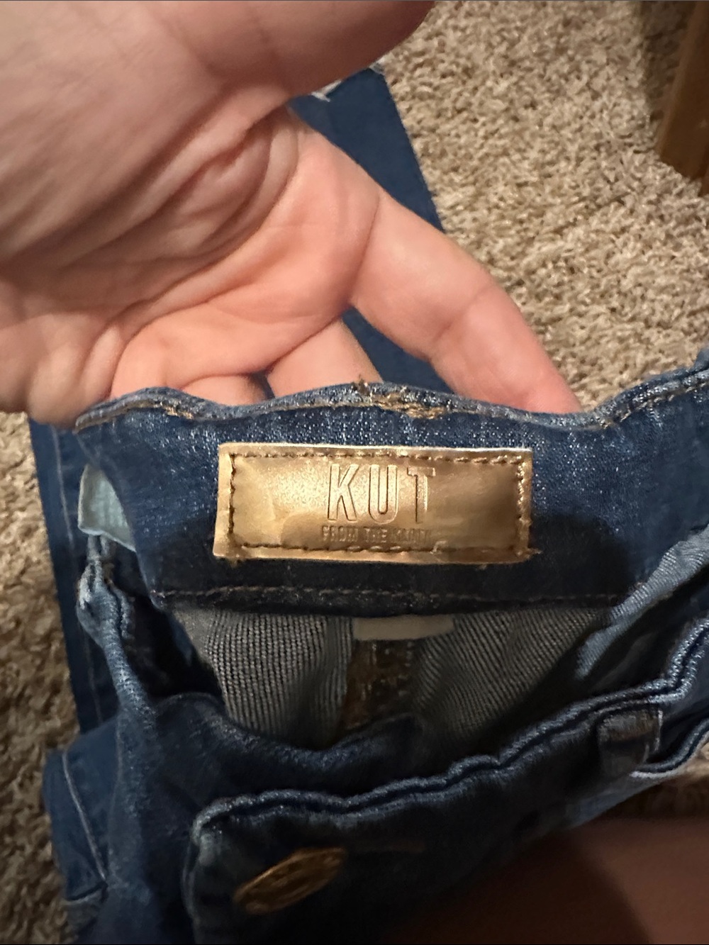 Kut from the Kloth Dark Blue Straight Leg Jeans - Picture 4 of 5